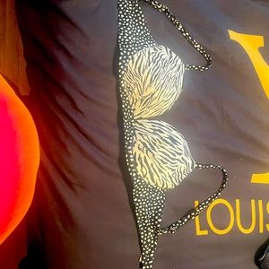 Victoria secret 34D bikini top zebra